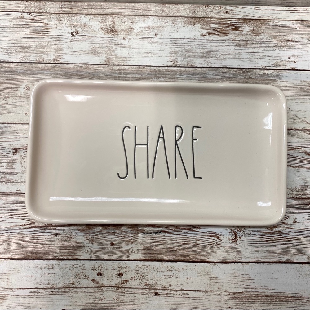 Rae Dunn Share Trinket Tray Plate